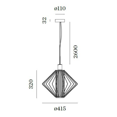 WIRO DIAMOND 1.0 Pendelleuchte, kupfer