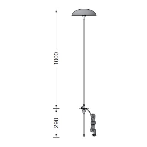 84842K3 - BEGA UniLink Ortsveränderliche Gartenleuchte, grafit