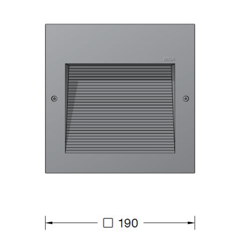 24203AK3 LED-Wandeinbauleuchte, silber