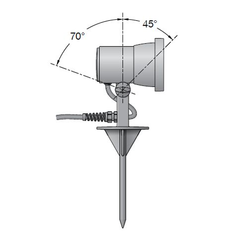 85009K3 LED-Scheinwerfer mit Erdspieß, grafit