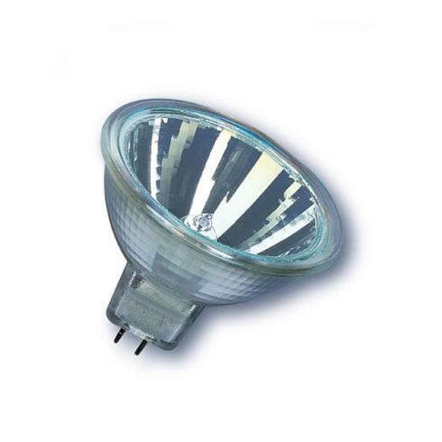NV-Halogen-Reflektorlampe mit Scheibe QR-CBC51 / 50 W / 10° / Sockel GU5,3