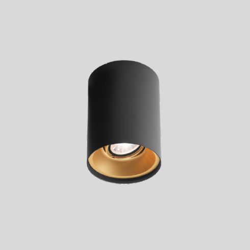 SOLID 1.0 3000K LED-Deckenleuchte, schwarz - gold