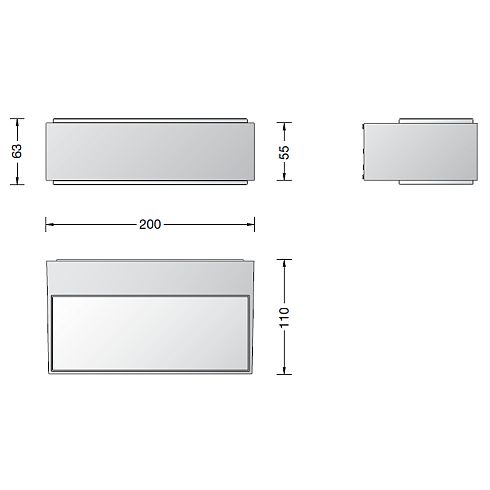 12277.4K3 LED-Wandleuchte, palladium