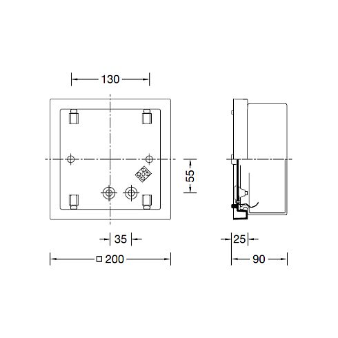 33036K3 LED-Decken-/ Wandleuchte