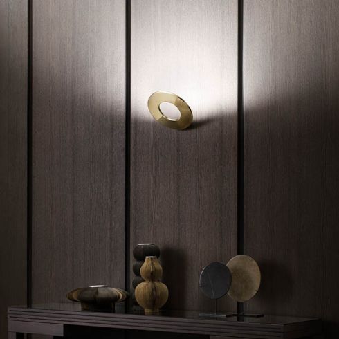 Passepartout oro LED-Wandleuchte, gold