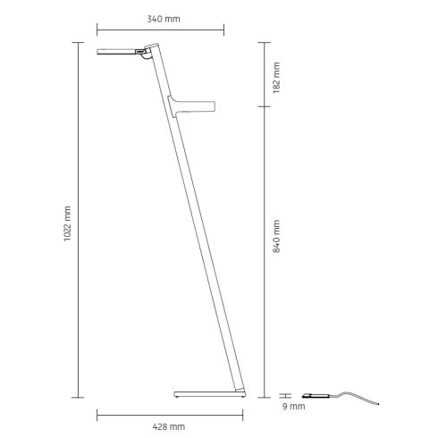 Roxxane Leggera 101 CL SET LED-Stehleuchte 2700K, weiß