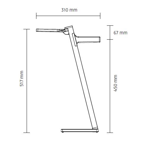 Roxxane Leggera 52 CL SET LED-Tischleuchte 2700K, basaltgrau
