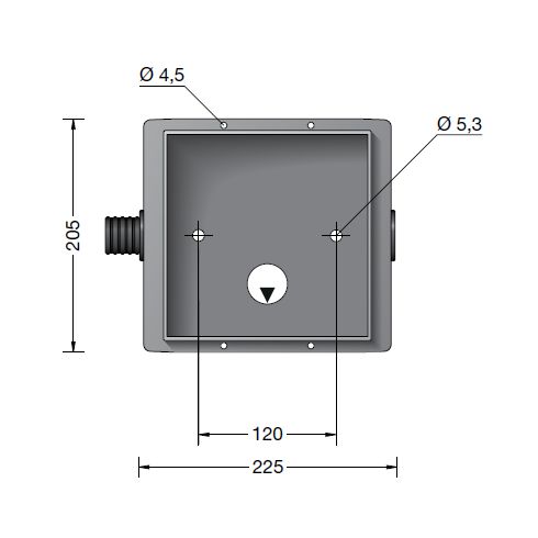 Zubehör - 10489 Einbaugehäuse für BEGA-Leuchten