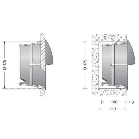 24152K3 LED-Wandeinbauleuchte, grafit