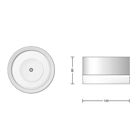 50567.1K3 LED-Deckenleuchte, weiß