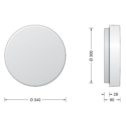 50079K3 LED-Decken-/ Wandleuchte