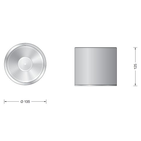 50490.1K3 - GENIUS LED-Deckenleuchte, weiß