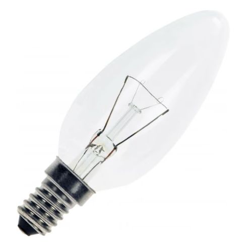 Kerzenlampe, klar C35 / 15W / Sockel E14