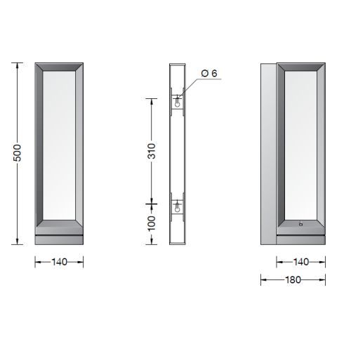 24505AK3 LED-Wandleuchte, silber