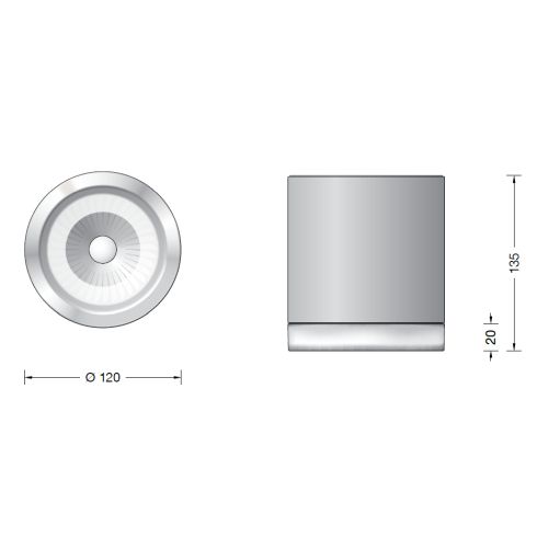 51211.1K3 LED-Deckenleuchte, weiß