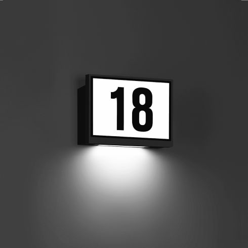 24457K4 LED-Hausnummernleuchte, grafit