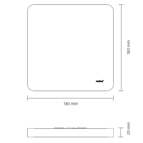 Cubic 49 ON LED-Deckenleuchte 2700K