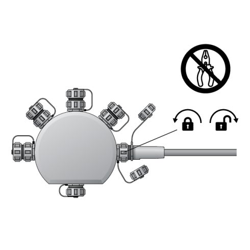 71189 Fünffach-Verteiler BEGA UniLink Systemkomponente