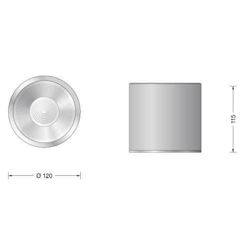 50489.5K3 - GENIUS LED-Deckenleuchte, schwarz