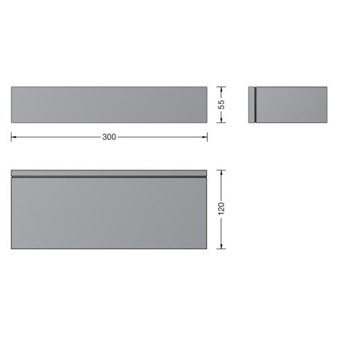 24472A Wandleuchte, silber