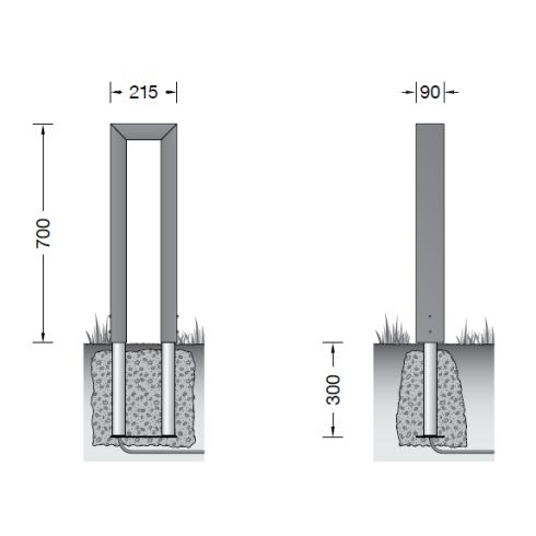 84808AK3 Garten- und Wegeleuchte, silber