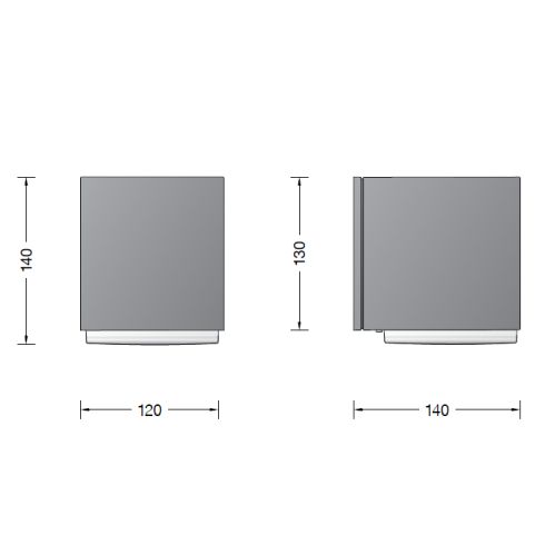 33449K3 LED-Wandleuchte, grafit