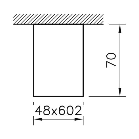 SLASH 2 602 3000K LED-Decken-/ Wandleuchte