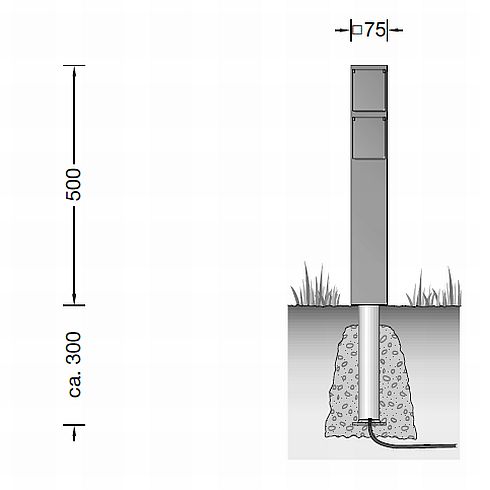 Zubehör - 70704 Anschlusssäule