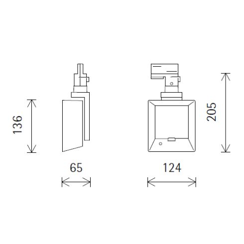 72802.000 LIGHT BOARD silber LED-Strahler für ERCO-3-Phasen-System