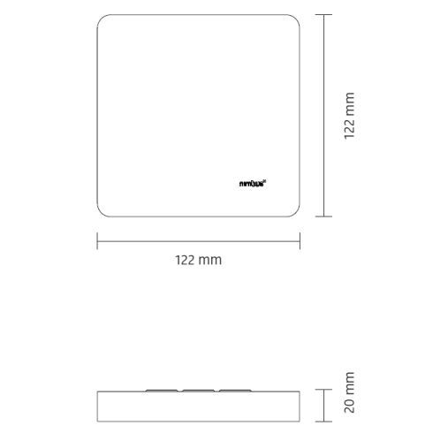 Cubic 36 ON LED-Deckenleuchte 4000K