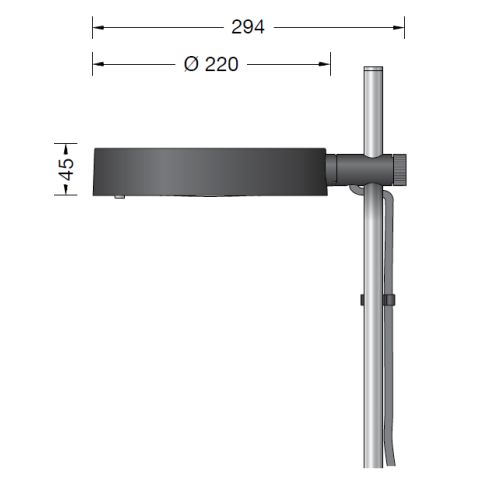 84912K3 - BEGA UniLink® Ortsveränderliche Gartenleuchte, grafit