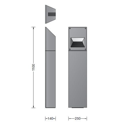 99558K3 LED-Pollerleuchte, grafit