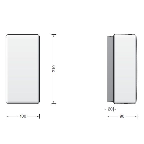 24602K3 RECHTECK LED-Wand-/ Deckenleuchte - Lichtbaustein®