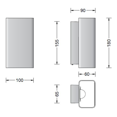 50213.4K3 - STUDIO LINE LED-Wandleuchte, messing