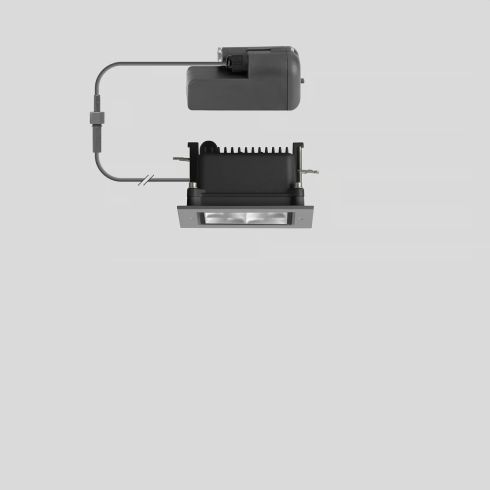 24804AK3 LED-Deckeneinbau-Tiefstrahler, silber