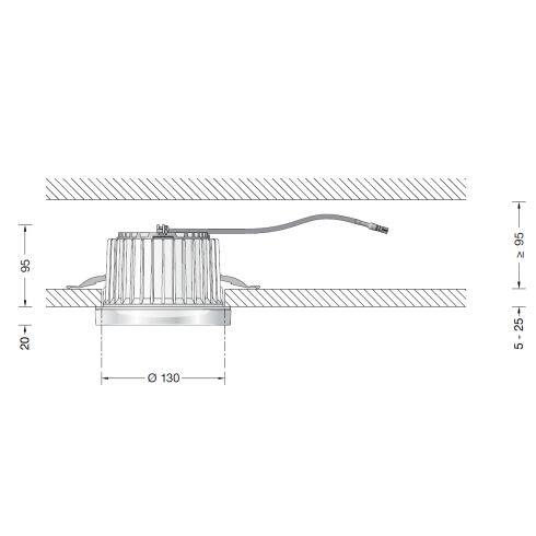50687K3 Deckeneinbauleuchte - Tiefstrahler