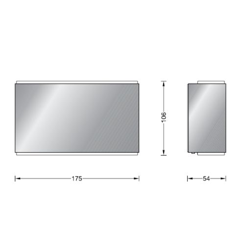 50072.1K3 LED-Wandleuchte, weiß