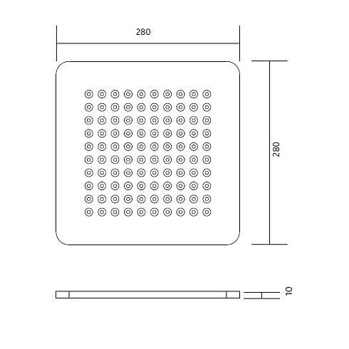 Modul Q 100 ON LED-Deckenleuchte 4000K