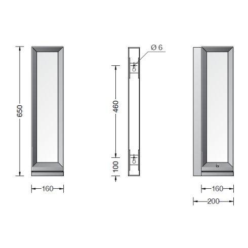 24506K3 LED-Wandleuchte, grafit