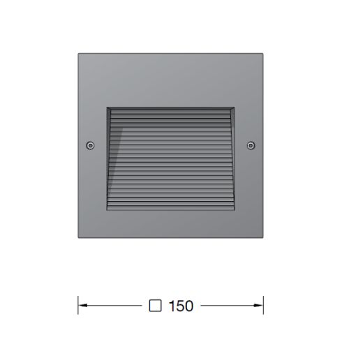 24202AK3 LED-Wandeinbauleuchte, silber