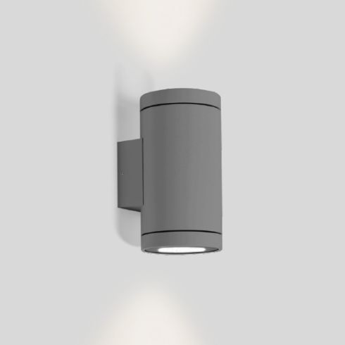 TUBE WALL OUTDOOR 2.0 LED-Außenwandleuchte, dunkelgrau