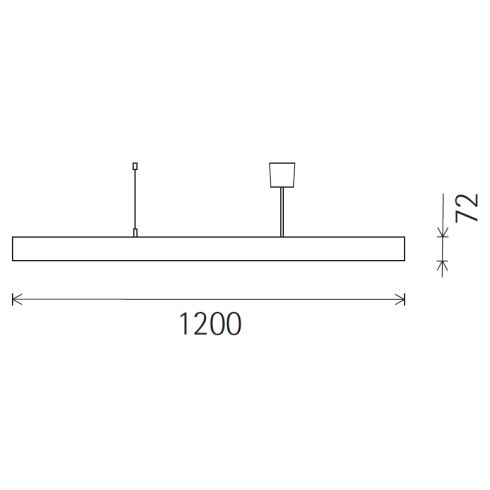 87350.000 COMPAR Pendelleuchte mit silbernem Abblendraster