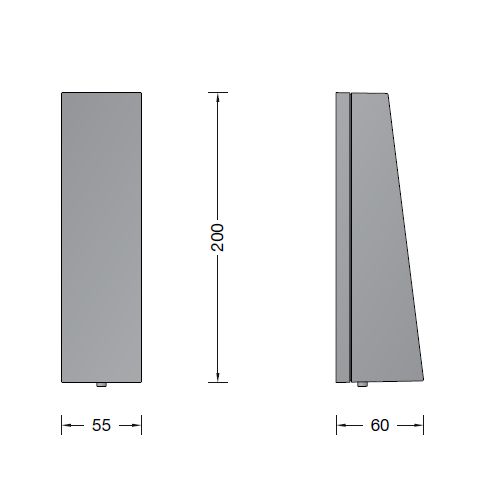 33514 LED-Wandleuchte, grafit