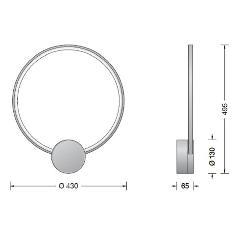 51272.6K3 LED-Wandleuchte, kupfer matt
