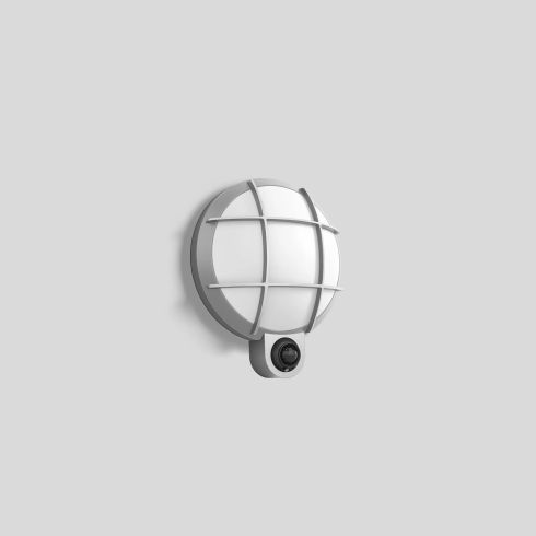 24168AK4 LED-Wandleuchte mit PIR-Sensor, silber