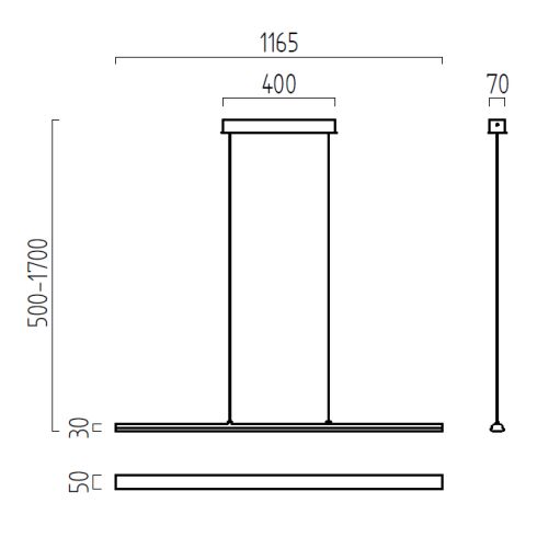 VENTA easy-lift LED-Pendelleuchte