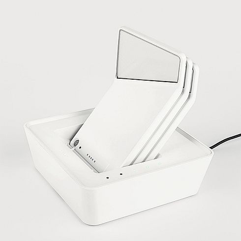 Winglet CL Set 3 weiß Kabellose Wandleuchten im Set mit Basket Charger