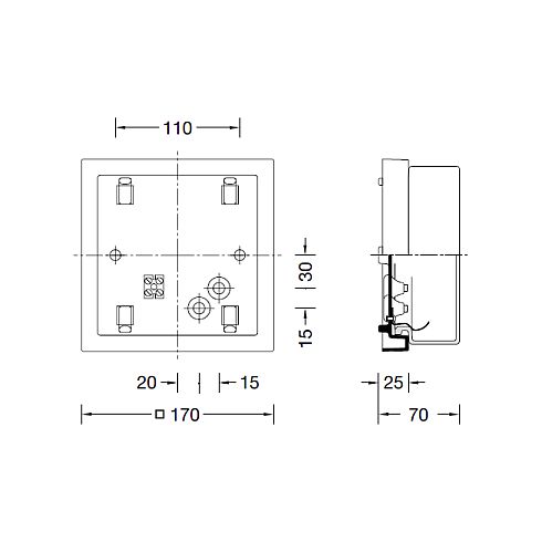 33032K3 LED-Decken-/ Wandleuchte