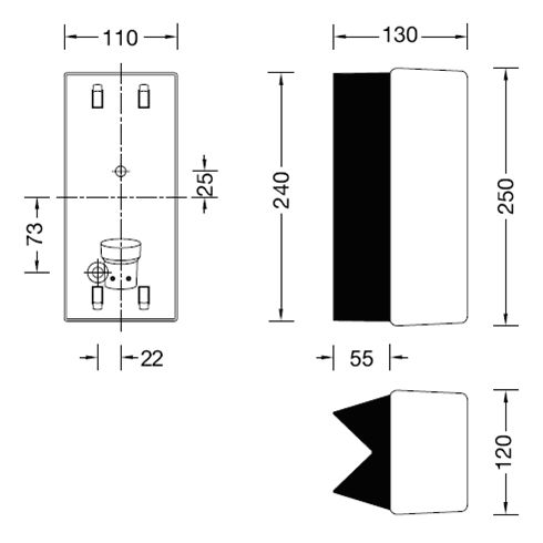 66960K3 ECKLEUCHTE Wand-/ Deckenleuchte - Lichtbaustein®