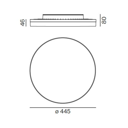 SONO 450 SURFACE D Decken-/ Wandanbauleuchte